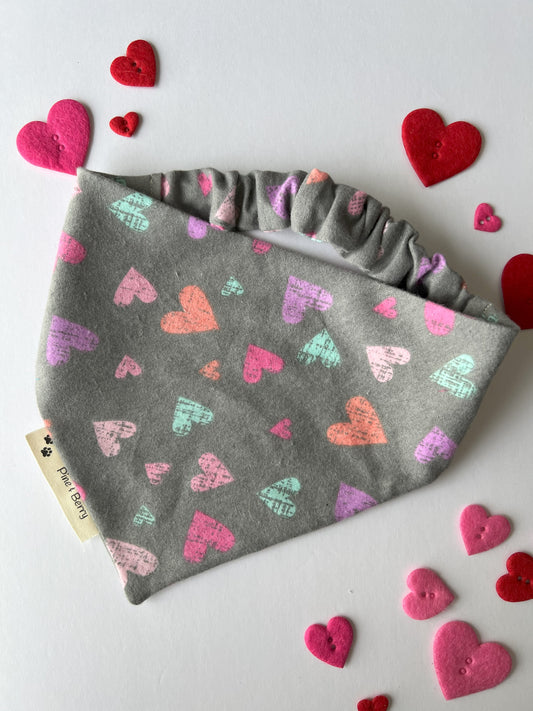 Happy Hearts Slip-On Bandana